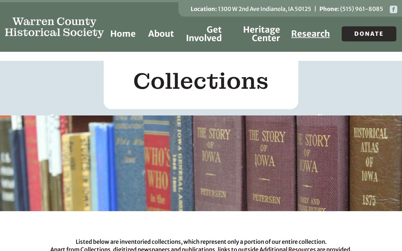 Mason city directory local-history research at Warren County Historical Society collections